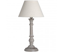 Noční lampa Pella s keramickou nohou v šedé barvě ve vintage stylu 31cm