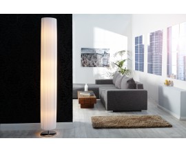 Moderní elegantní stojací lampa Salone 200cm bílá