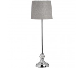 Stylová chromovaná lampa GENOA ve stříbrné barvě v glamour stylu 62 cm