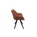 Designová retro židle Dutch Courturier antická hnědá