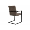 Designová prošívaná konzolová židle Imperial tmavě šedá