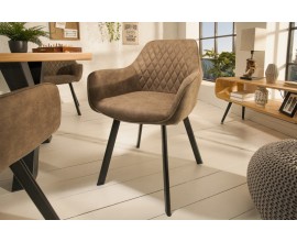 Moderní designová židle Ventura světlehnědá 59cm