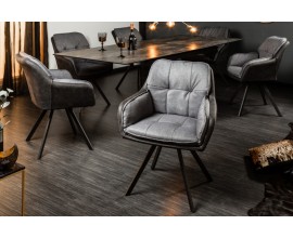 Retro židle Dex v šedé barvě 63cm