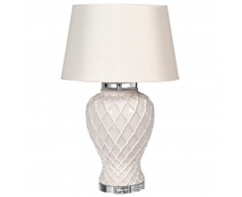 Luxusní keramická provensálská lampa Tilda bílá