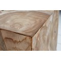 Venkovský masivní příruční stolek Vezelay z teakového dřeva 30cm