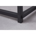 Industriální designový set černých konferenčních stolků Industria Durante z kovu 40cm