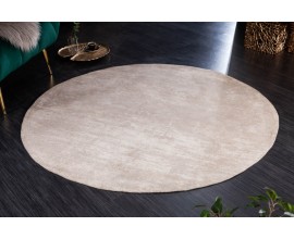 Vintage kruhový koberec Adassil béžové barvy 150cm