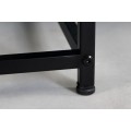 Industriální kovový konferenční stolek Industria Durante v černém provedení obdélníkový černý 100cm
