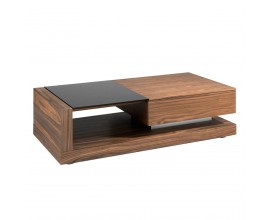 Luxusní moderní konferenční stolek Vita Naturale obdélníkový hnědý 130cm