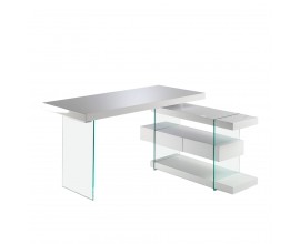 Moderní pracovní stůl Forma Moderna se skleněnými nožičkami 140cm