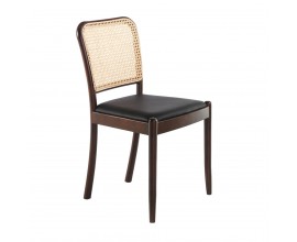 Ratanová jídelní židle Forma Moderna hnědá z masivu 84cm