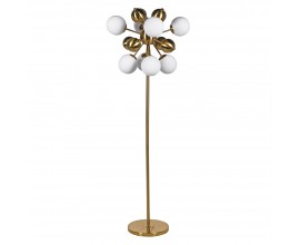 Art-deco glamour stojací lampa Essna zlaté barvy z kulovitých tvarů 160cm