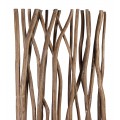 Hnědý etno paravan Bosque s naturálním designem z teakového dřeva 180 cm