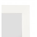 Moderní designové obdélníkové nástěnné zrcadlo New White se širokým bílým rámem 100 cm