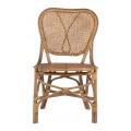 Luxusní ratanová zahradní židle Bistro v přírodní světle hnědé barvě 90 cm