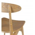 Designová skandinávská jídelní židle Sika z masivního dřeva ve světle hnědé barvě 80 cm