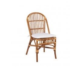 Designová ratanová jídelní židle Sidney v hnědé barvě 94 cm