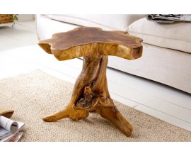 Designový příruční stolek Teak Root 40cm