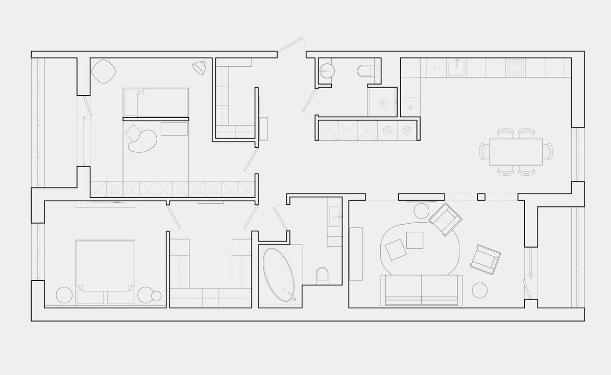 Estila dizajn navrh podorys